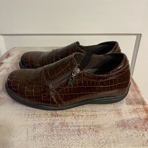 Helle Comfort  Women’s Zip Up Wedge Loafers